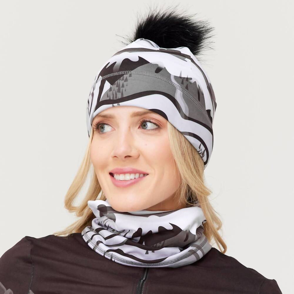 NEW KRIMSON KLOVER illustrated beanie in saint anton grey